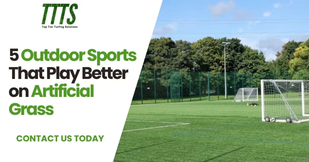 Players enjoying sports on artificial grass